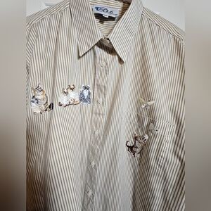 Vintage Las Olas Wearable Art W/ 7 Glitter Eyed Persian And Other Cats